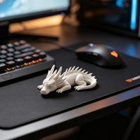 Cute Miniature Sleeping Dragon Statue 3D Printing Creative Dragon Figurine Handicraft Ornament Desktop Garden Bonsai Decor Gifts