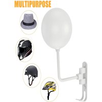 AliExpress NONE Wall Mount Motorcycle Helmet Holder 180°Rotation Football Bicycle Helmet Rack Helmet Display Hanger Stand for Caps With 2 Hooks