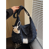 Korean Style Large Capacity Crossbody Bag Women's Student Book Handbag Single Shoulder Bag Grocery Shopping Bag Commuting Arm...