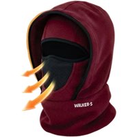 AliExpress NONE Waterproof Polar Fleece Balaclava Hat Cycling Skiing For Cold Weather Hooded Neck Warmer Thermal Black Face Cover For Women Men