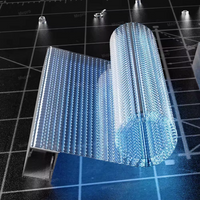 P6-P30 Flexible LED Film Screen, Transparent Glass Display Video Wall, Factory Direct
