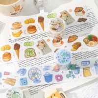 50mm * 2m Life Sketching Series Ins Style Die Cutting and Paper Tape Creative Handbook DIY Scrapbook Material Stationery Sticker
