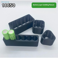 ♥Multi-Slot Black Plastic Battery Holders, Universal Battery Positioning Jigs for 18650 Cell Welding Projects