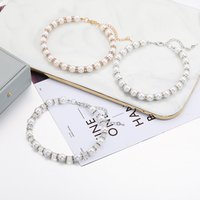 Rhinestone Pet Collar Puppy Dog Cat Imitation Pearl Necklace Adjustable Pet Accessories Lovely Fashion Pets Dogs Cats Collar