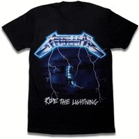 Metallica - Electric Guitar Graphic Men's T-Shirt Cotton Unisex O-Neck Short Sleeve Oversized Y2k Streetwear Fan Gifts Tee