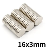 16x3mm Round Super Strong Neodymium Magnet N35 Powerful Magnetic NdfeB Permanent Refrigerator Magnet imanes DIY