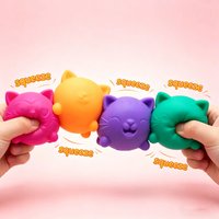 Schylling&** NEEDOH Cool Cat Squishy Toys Slow Rise Stress Relief Ball Sensory Fidget* for Adult Kids Anti-Anxiety Sensory Toys