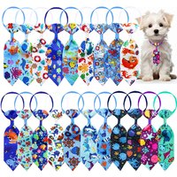 10PCS Beach Party Pet Necktie Bulk Adjustable Bow Tie For Small Dogs and Cats Puppy Bow Ties Pet Grooming Accessories