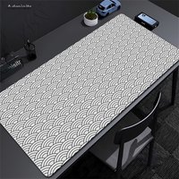 Pc Gamer Mousepad Large Black And White Line Mouse Pad Strata Liquid Mouse Mat Natural Rubber Desk Mats Design Mousepads