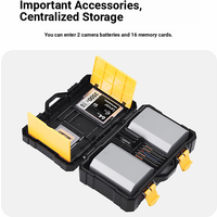 Camera battery and memory card storage box, SD TF CF card storage case for Canon,Fujifilm,Nikon,Sony mirrorless and DSLR
