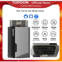 TOPDON Karpal-OBD2-Scanner für Auto, alle Systemdiagnosetools, Fahrzeuggesundheitskontrolle, Smog-Kontrolle, Batterietest, IOS Android BT 5.0