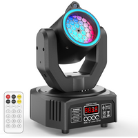 U'King Mini 30W Beam Pattern Moving Head Light RGB DMX Sound Activated Strobe Effect Stage Light for DJ Disco Party Christmas