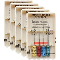 5 Packs 21/25/31mm ABCD Dental Tapered Finger Spreader File SSt Endo Root Canal S Files Hand Use Endodontic Dentist Instruments