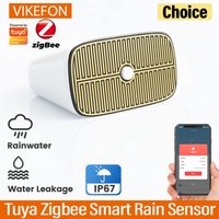 Tuya Zigbee Smart Rain Sensor IP67 For Outdoor Wireless Real-Time Rain Detection With Waterproof Design, Zigbee Hub Require