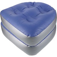 2 Pcs Adjustable Inflatable Bathtub Cushion PVC Booster Seat Spa Bath Pillow Folding Bathing Pad With Suction Cups For Tub