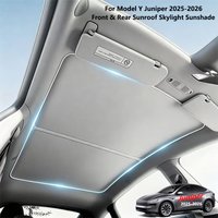 Sun Shade For Tesla Model Y Juniper 2025-2026 Ice Cloth Buckle Sun Pare Glass Front Rear Sunroof Skylight Sunshade Accessories