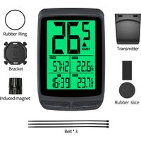 AliExpress Bikevee Wireless Bike Computer Realtime Speed Odometer Speedometer Stopwatch Track Ultra-Long Standby Battery Cell LCD Auto Backlight