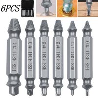 Professional Grade Bolt and Stud Remover 6Pcs Damaged Screw Extractor Set for Quick and Safe Extraction of Broken Screws