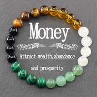 Fengshui Attract Wealth Good Luck Fashion 8mm Natural Stone Beaded Bracelet for Women Bracelet Jewelry Colorful Party Pulsera