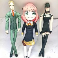 Spy Family Plush Doll Anya Loid Yor Forger Funny Pose Soft Stuffed Toys With Wire Skeleton Ugly Cute Toy Cosplay Prop Decor Gift