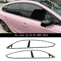 For Audi S5 A5 8T3 2007-2016 Window Chrome Delete Blackout ABC Pillars Glossy Black Stickers