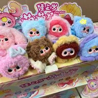 Baby Three Cute Flower Hair Ring Series Plush Blind Box Doll Hair Tie Hair Accessory Decorative Ornament Collection Girl's Gifts