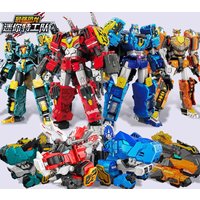 MiniForce Dinoid Warrior BURSTER GIGA Transformation Robot Dinosaur Model Mini Force Deformation Headbot Giganoto Dino Toys