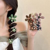 2pcs New Telephone Wire Elastic Hair Band Spiral Coil Hair Accessories Spiral Rubber Band Ponytails Hair Band Girls