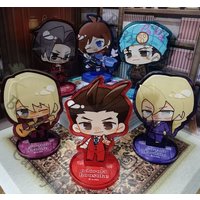 Anime Ace Attorney Phoenix Wright Miles Edgeworth Apollo Justice Naruhodou Cosplay Acrylic Figure Stand Cartoon Standing Sign