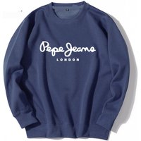 Men's basic hoodie round neck sweatshirt men's fashionable casual sports round neck pullover street printed hoodie