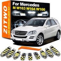 ZITWO Full Car LED Bulb Interior Light Kit Canbus For Mercedes Benz MB M ML Class W163 W164 W166 ML350 ML300 ML500 ML400 ML63