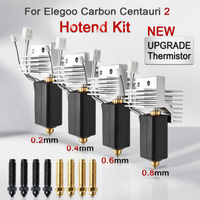 Ulepszenie Hotendu do Elegoo Centauri Carbon 2, Zestaw Hotendu, Ceramiczny Hotend, Ekstruder, Dysze 0.2 0.4 0.6 0.8, Hotend CC2, Części 3D