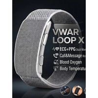 VWAR Loop X ECG Smart Bracelet Heart Rate Blood Pressure Waterproof Sport Fitness Tracker 2026 New Screenless Health Smartwatch