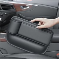 Universal Auto Sitz Lücke Organizer Lagerung Box Multifunktions Leder Spalt Seite Lagerung Tasche Brieftasche Schlüssel Karte mit Tasse Halter