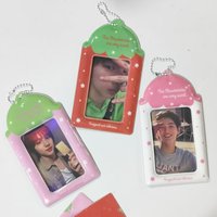 Strawberry Card Holder PVC Cute Idol Kpop Meal Card School ID Card Pendant Photocard Storage Display