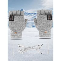 AliExpress JOCESTYLE USB Electric Heated Gloves Winter Outdoor Thermal Touch Screen Full Half Finger Warmer Knitted Gloves Hand Warmer Bicycle Gloves