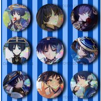 S-Scaramouche G-Genshin Impact Badge Brooch Figure Lapel Pins Clothes Backpack Fashion Cute Collection Decoration Display