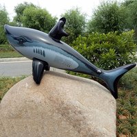 Floating Shark Float Toy Kids Adults Inflatable Water Swimming Pool Simulation Whale Fish Animals Toys Pool Accessories