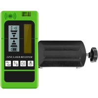 Led Light Indication Laser Receiver Adjustable Sound LCD Display Green and Red Beam Detector Working Distance 50m