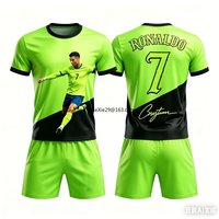 2026 New Ronaldo # 7 Football Suit AI Style Adult and Children's Fan Edition Summer Football Training T-shirt Shorts Sportswear