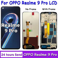 6.6 inch For Oppo Realme 9 Pro 9Pro LCD Frame Display Screen Touch Screen Panel Digitizer For Realme9 Pro RMX3471 RMX3472 LCD