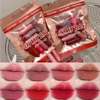 8 pcs/set Long-Lasting Velvet Matte Lipstick Set - Waterproof Portable Mini Capsule Lipsticks for Valentine's Day Gifts