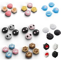 19 Kinds Thumb Grip Caps Compatible with Switch 2 (2025) , Geekshare NS2 Anti-Slip Silicone Joystick Caps , 4PCS