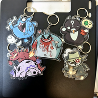 Mewgenics Acrylic Keychain, Indie Game Cat Monster Charm, Cute Mewgenics Fan Art Pendant for Backpack, Perfect Gift for Gamer