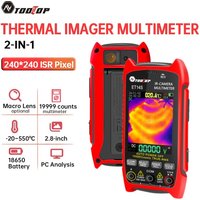 TOOLTOP ET14S Portable Thermal Imaging Camera Multimeter 19999 Counts Automotive Thermal Imager for Electronics Fault Detection