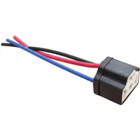 H4 9003 Ceramic Wire Wiring Car Head Light Bulb Lamp Harness Socket Plug
