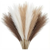 10/30PCS 20in Pampas Grass Artificial Plants Fake Pampas Silk Flowers for Vase Filler Boho Home Wedding Room Decor Accessories