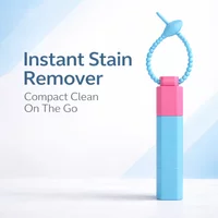 1Pc Stain Remover Pen Dual Tip Brush Portable Spot Cleaner for Clothes Quick Clean Travel Home Use
