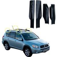 AH912 Car Roof Rack Cover For Toyota RAV4 2006 2007 2008 2009 2010 2012 ABS Roof Rack Rail End Cap Replace Protective Cover