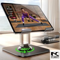 kkjoy Home Office Tablet Stand 360 Degree Rotation Iron Base Bracket